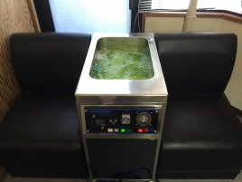 健美鍼灸整骨院 超音波気泡浴装置のメニュー画像