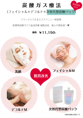 美容鍼専門店　BISHIN 炭酸ガス療法のメニュー画像