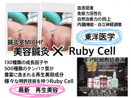 MICHI鍼灸院 【新規様限定】美容鍼灸＋ヒト幹細胞培養液のメニュー画像
