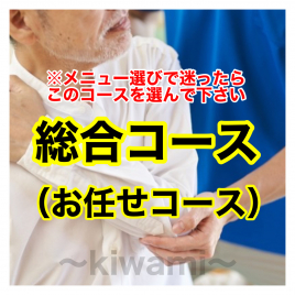 鍼灸・整骨 kiwami(男性専門の鍼灸整骨院) 総合コース(お任せコース)のメニュー画像