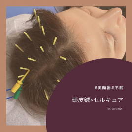 鍼灸サロンsame 頭皮鍼×セルキュア(50分)のメニュー画像