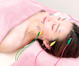 美容鍼灸サロン　Sachi-幸- 電気を流す美容鍼のメニュー画像