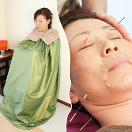 美鍼灸salon紫菫-SUMIRE- 漢方よもぎ蒸し+美容鍼お試しコースのメニュー画像