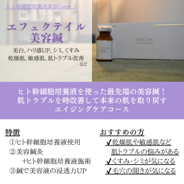 こくまはりきゅう院 【ヒト幹細胞培養液】エフェクテイル美容鍼のメニュー画像