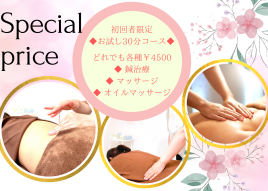Rie鍼灸治療院 & Sports conditioning room 【初回限定割引】お試し30分コースのメニュー画像