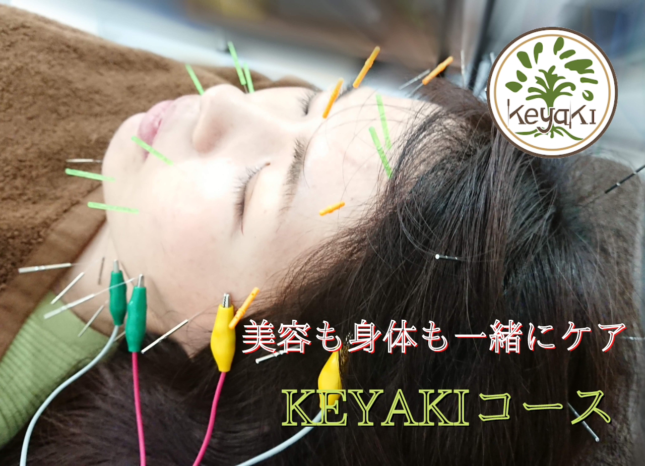 鍼灸・美容鍼サロンKEYAKI　自由が丘院 【人気№1】◆美容鍼灸KEYAKI◆　美容鍼+首・肩・背中の鍼灸のメニュー画像