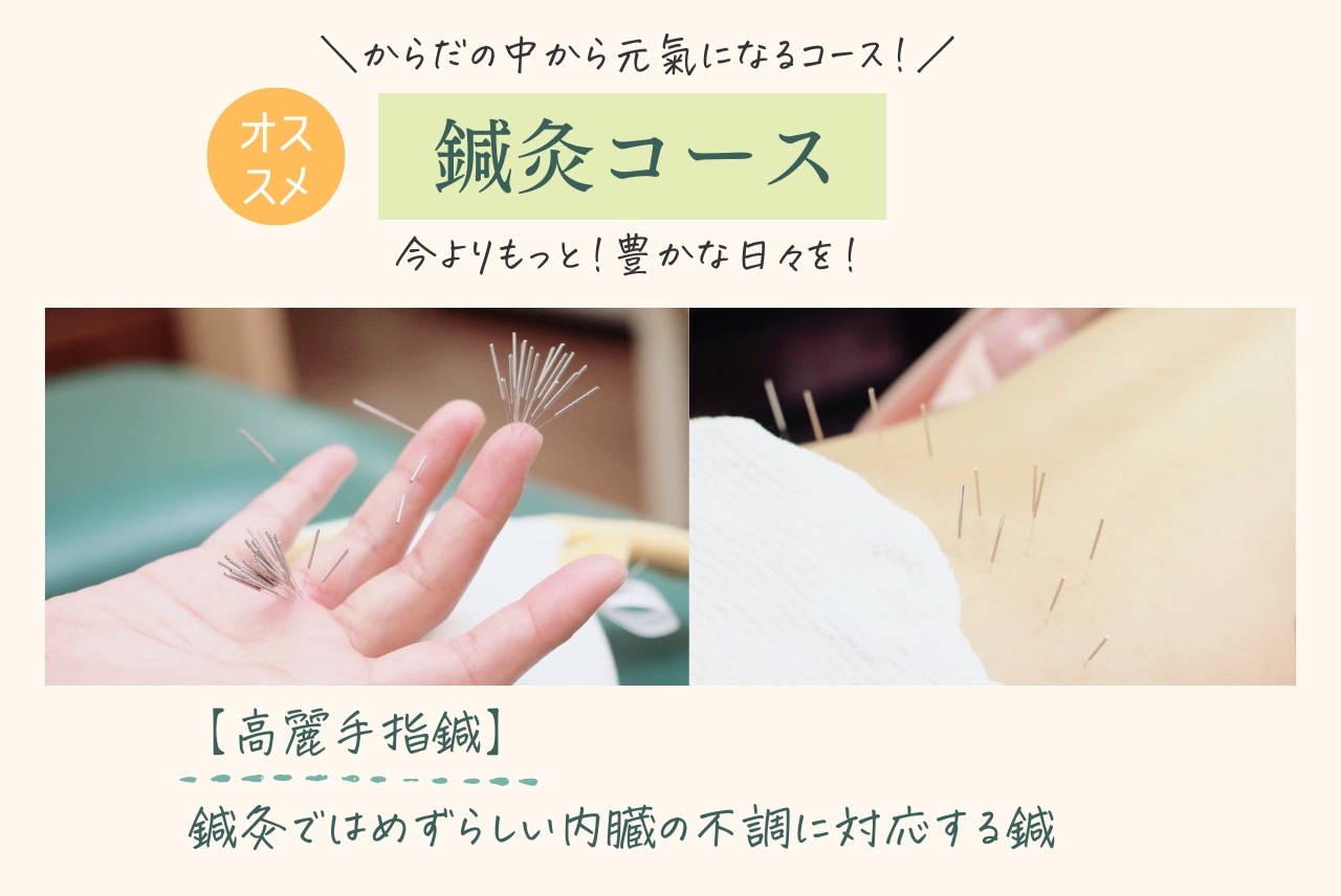 中野区野方鍼灸院のむち鍼 【毎月5名限定】鍼灸コース（初回）【頭痛・首の痛み・婦人科・内臓のお悩み等に】のメニュー画像