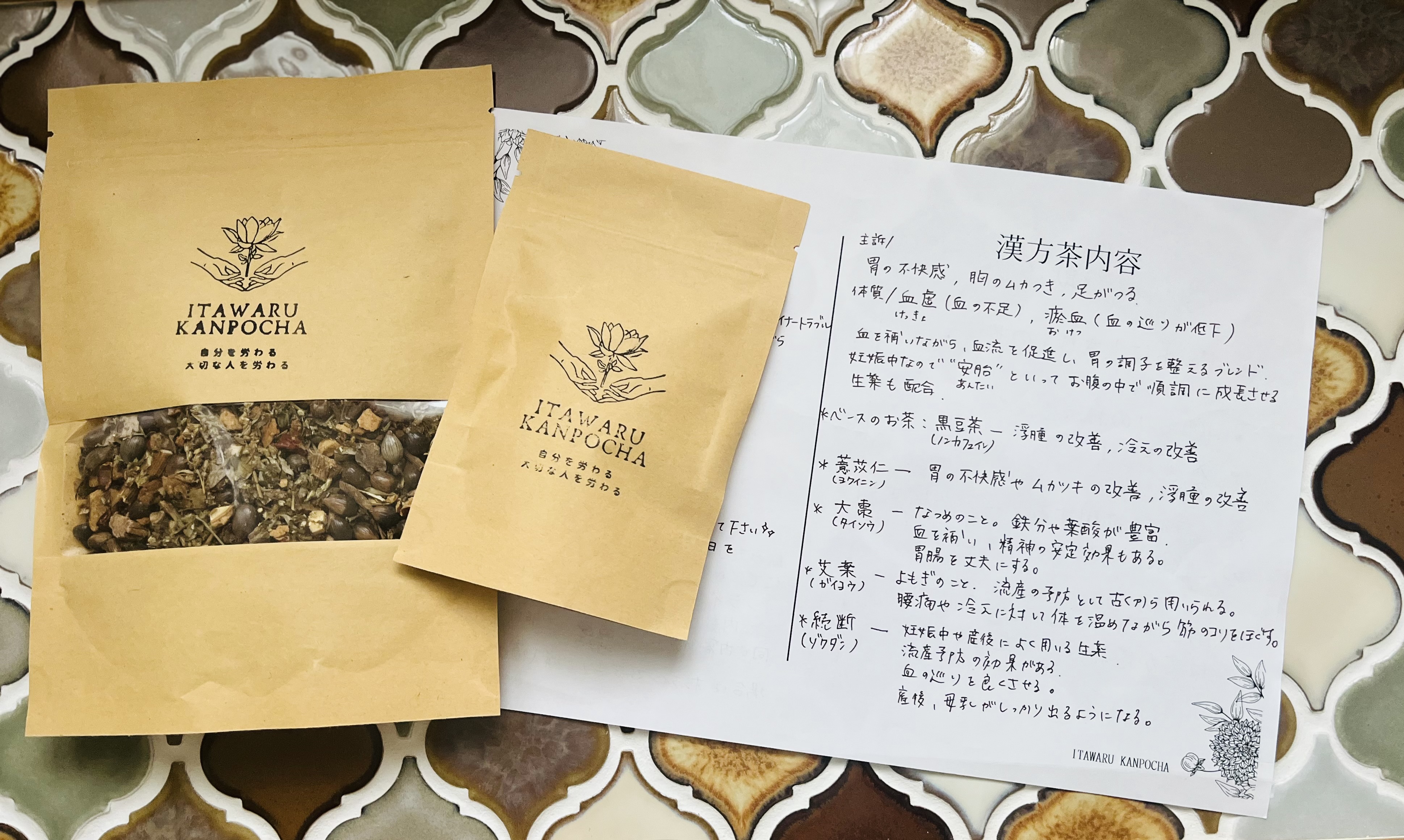 En鍼灸治療院【女性限定/男性は紹介のみ】 カウンセリング漢方茶 30日分のメニュー画像
