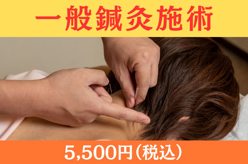 肌リジェ高崎（和香堂はり灸マッサージ治療院 内） 一般鍼灸施術のメニュー画像