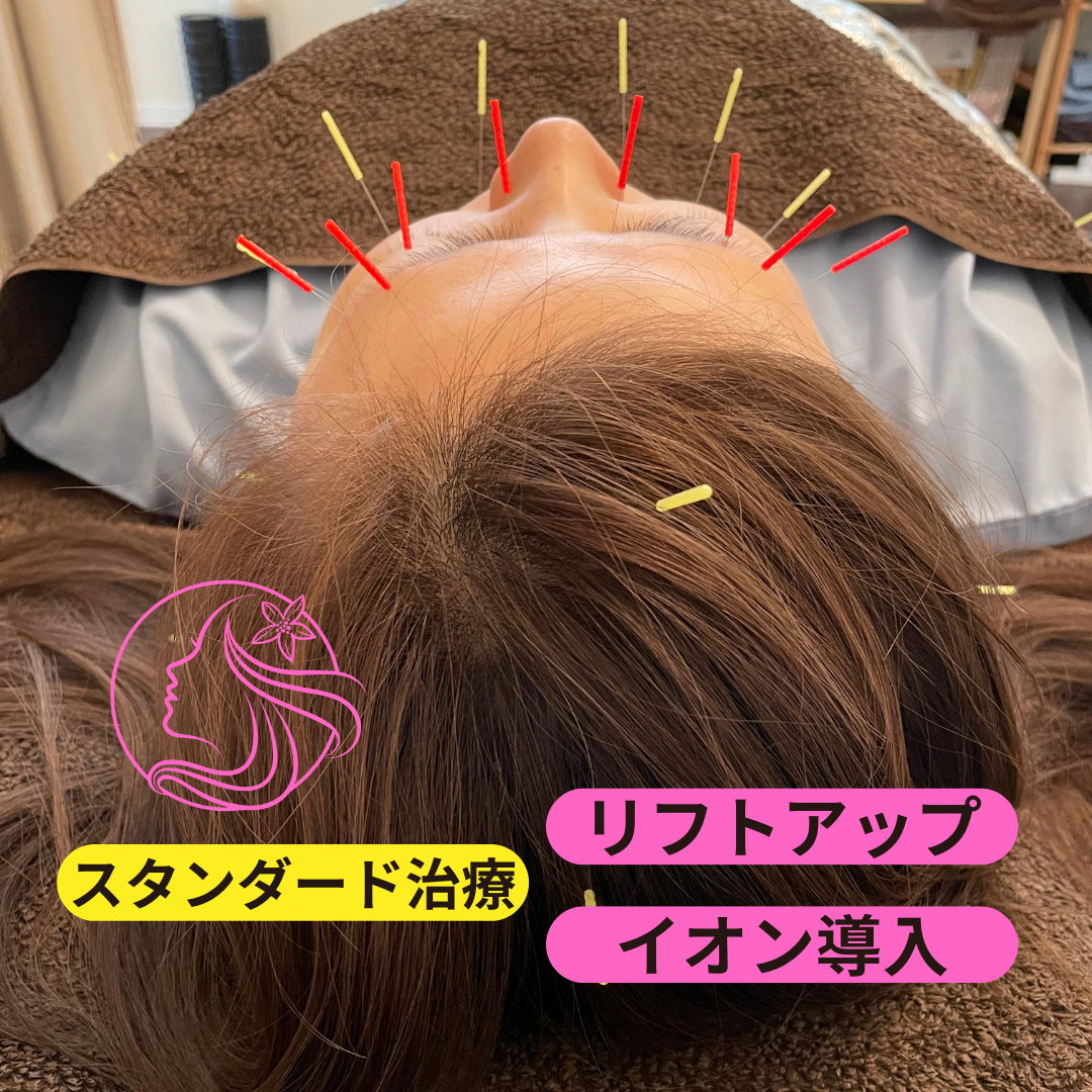 まつい鍼灸治療院 ☆【美容ハリ+標準治療+フェイシャル経絡リンパ】贅沢コースのメニュー画像