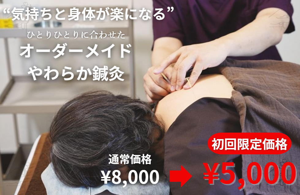 やわらか鍼灸院 《初回限定》オーダーメイドやわらか鍼灸のメニュー画像