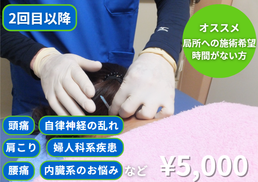 鍼灸院シーワン  【2回目以降】　はり・灸・手技コース（30分）のメニュー画像