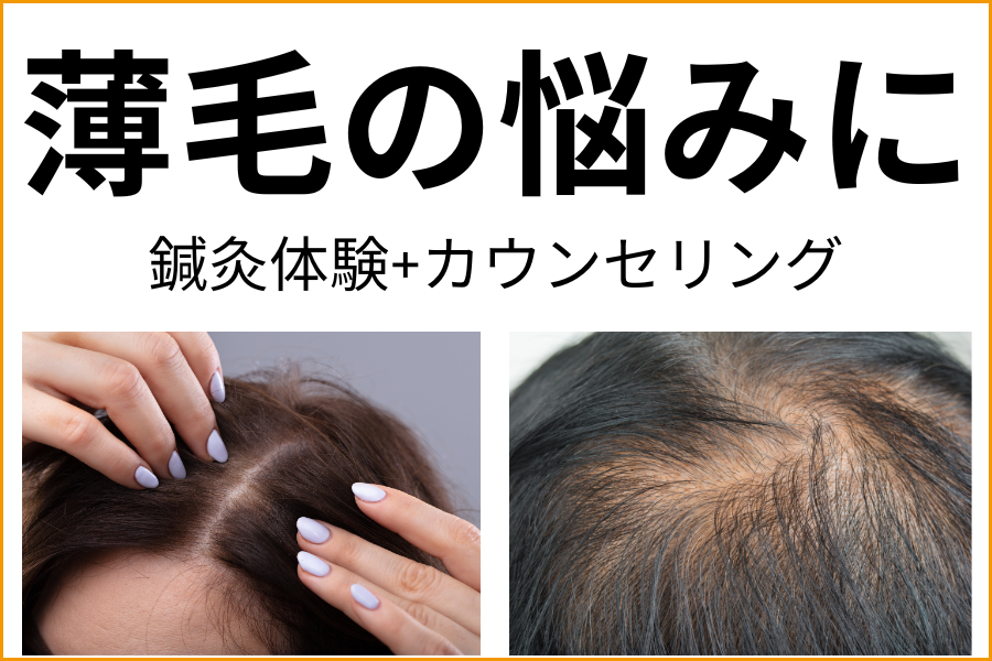 楽陽堂鍼灸院 薄毛鍼灸お試し+カウンセリングのメニュー画像