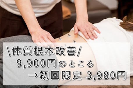 【自律神経・更年期・不妊を根本改善】大根治療院（やさしい はりきゅう専門） 【初回限定】全身調整はり+お灸コースのメニュー画像
