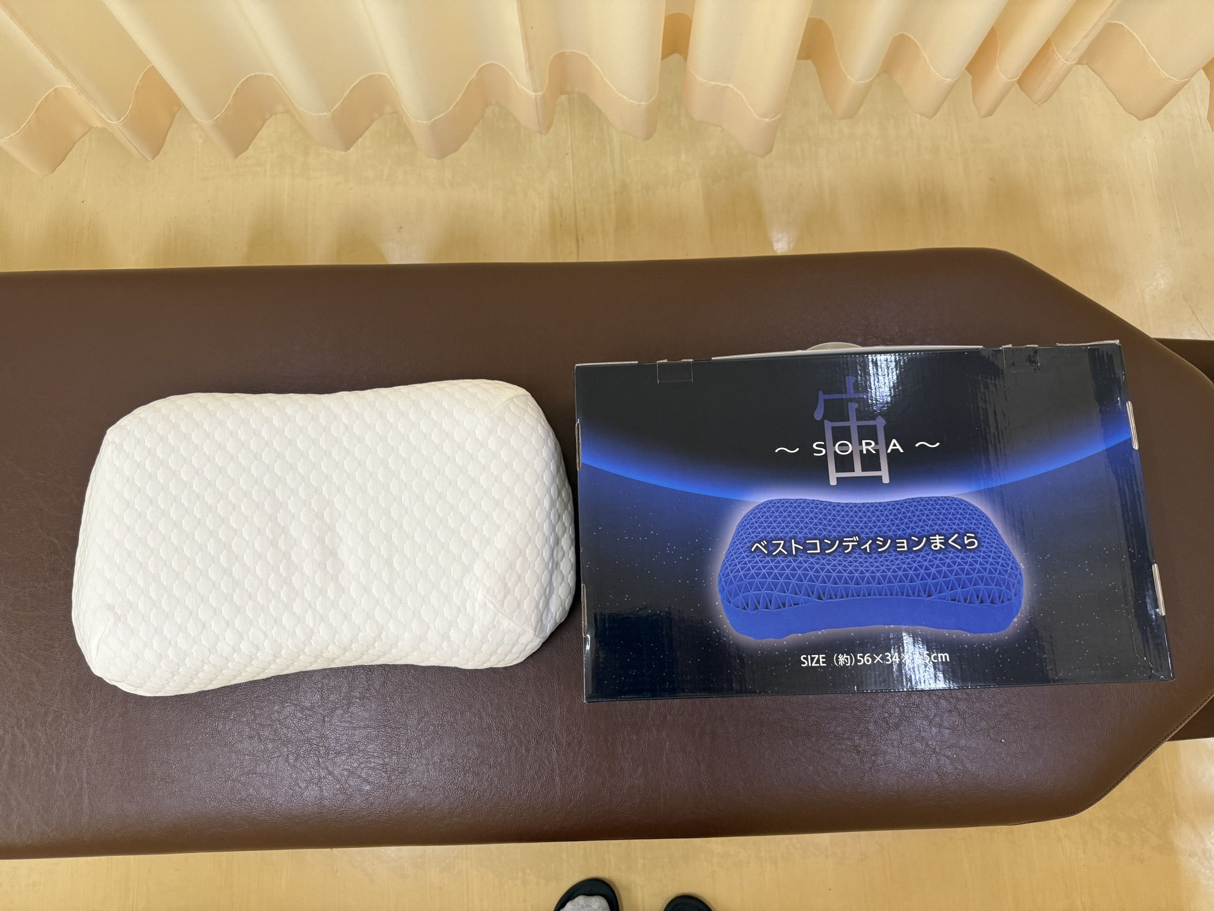 沖縄県那覇市首里スマイル鍼灸整骨院 本院 ベストコンディションまくら SORA宙/抗菌防臭加工カバー・高さ調整シート×2枚付きのメニュー画像