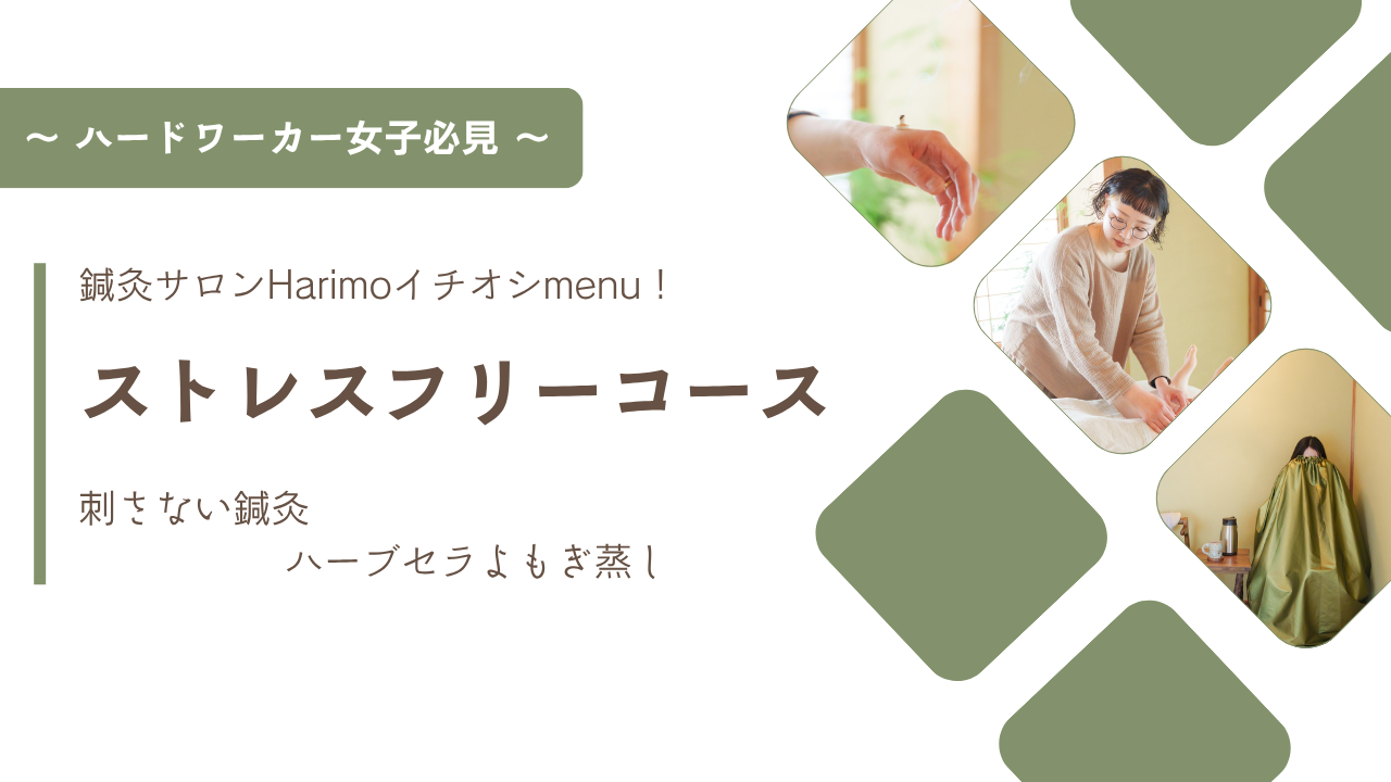 鍼灸サロン　Harimo 【初回限定】ストレスフリーコースのメニュー画像
