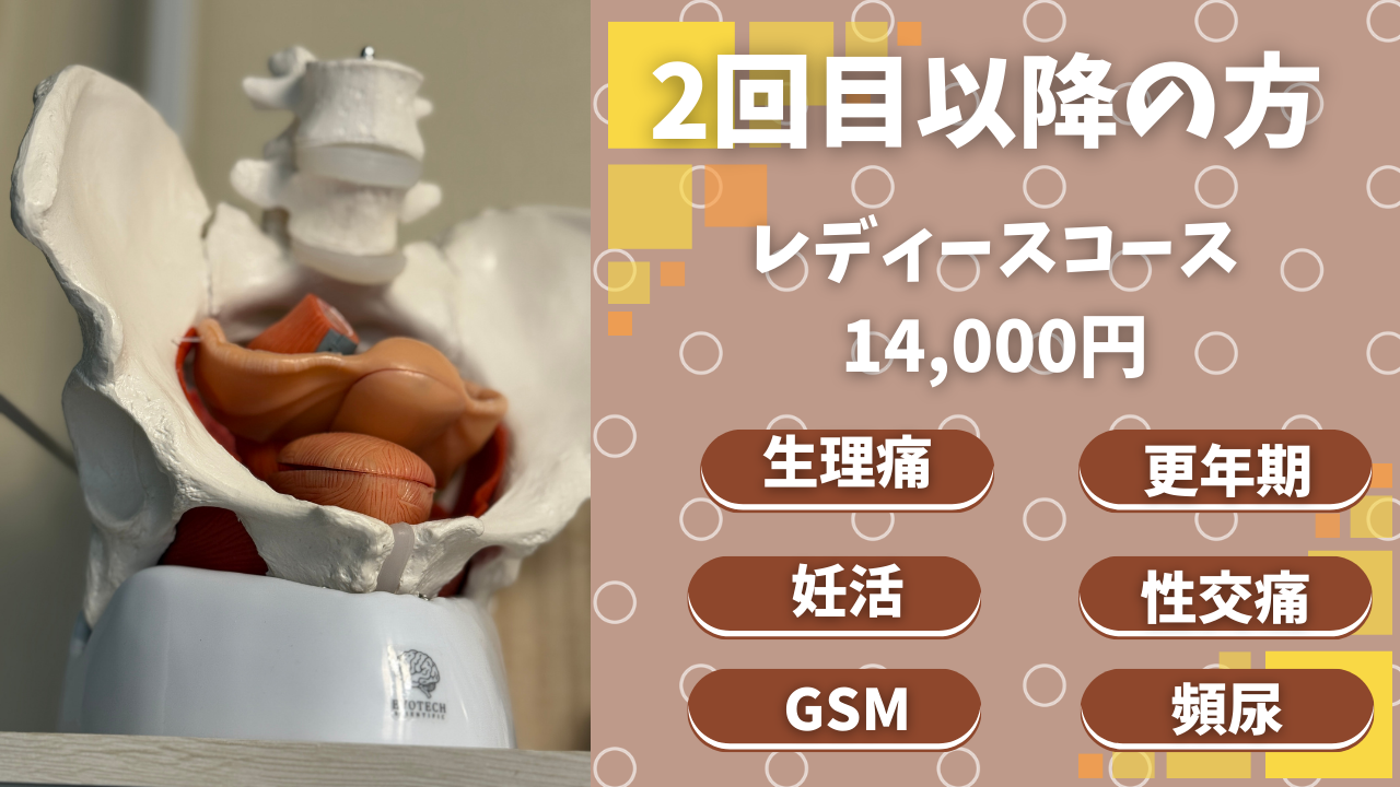 RISA鍼灸院 【2回目以降】レディースコースのメニュー画像