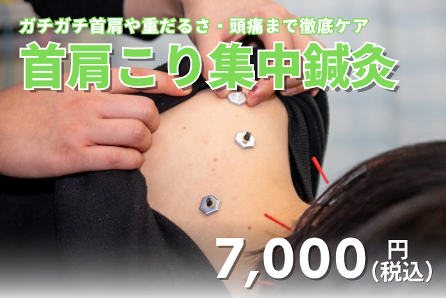 ハリス鍼灸整骨院 首肩こり集中鍼灸のメニュー画像