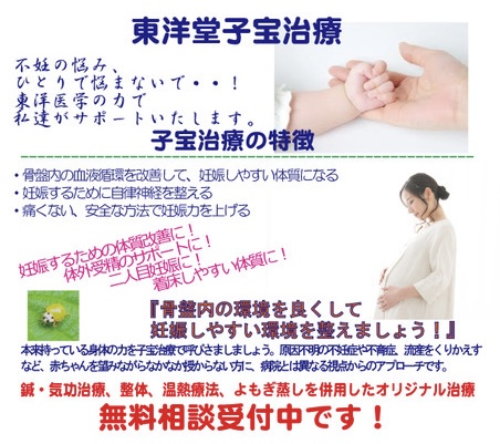 東洋堂治療院　漢方・自然薬 東洋堂 子宝希望女性コース　治療60分＋よもぎ蒸し30分のメニュー画像