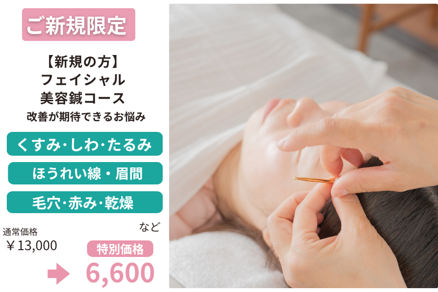 結乃仁はり灸院 指圧マッサージサロン 【初回限定】フェイシャル美容鍼コース　のメニュー画像