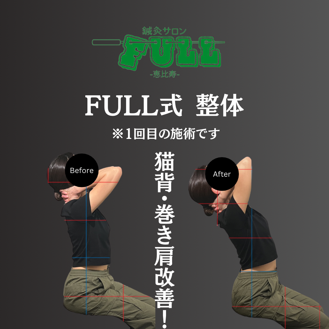 鍼灸サロンFULL恵比寿 【歪みを整えたい方におすすめ】姿勢改善コースのメニュー画像
