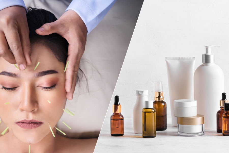 SUN鍼灸院 【初診】美容鍼〈肌リフト＆自律神経ケア〉自宅ケア化粧品付属のメニュー画像