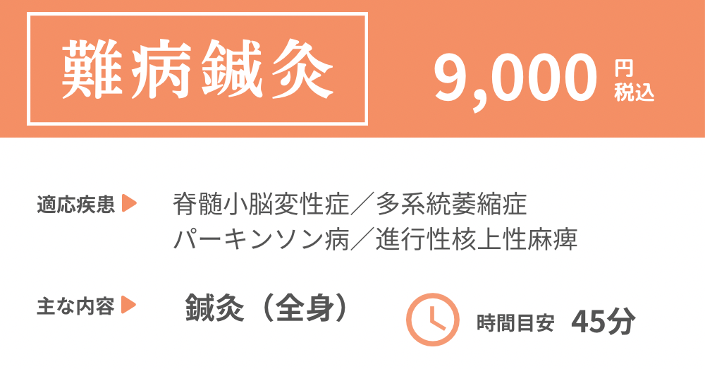 青山はり治療院 多系統萎縮症、ほかのメニュー画像